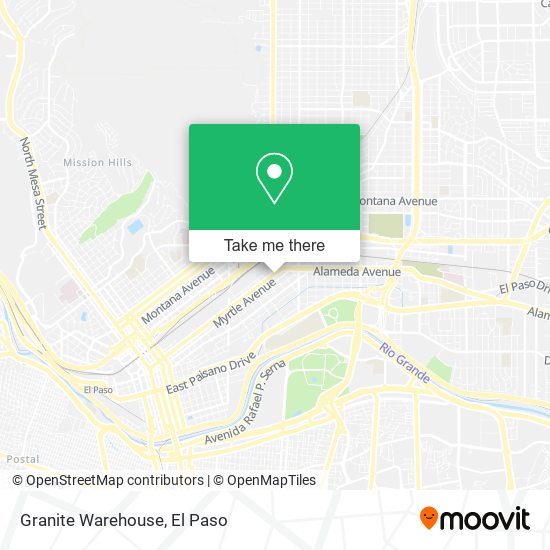 Mapa de Granite Warehouse