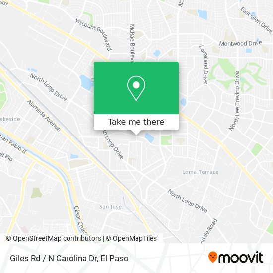 Mapa de Giles Rd / N Carolina Dr