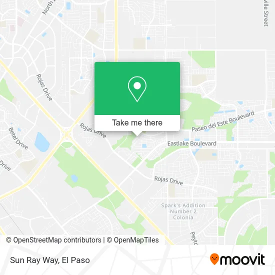 Sun Ray Way map