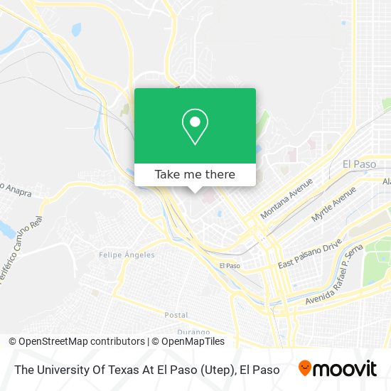 Mapa de The University Of Texas At El Paso (Utep)