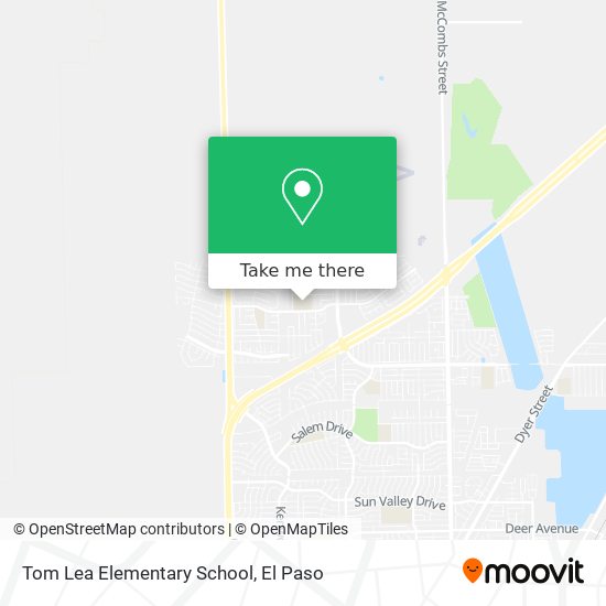 Tom Lea Elementary School map