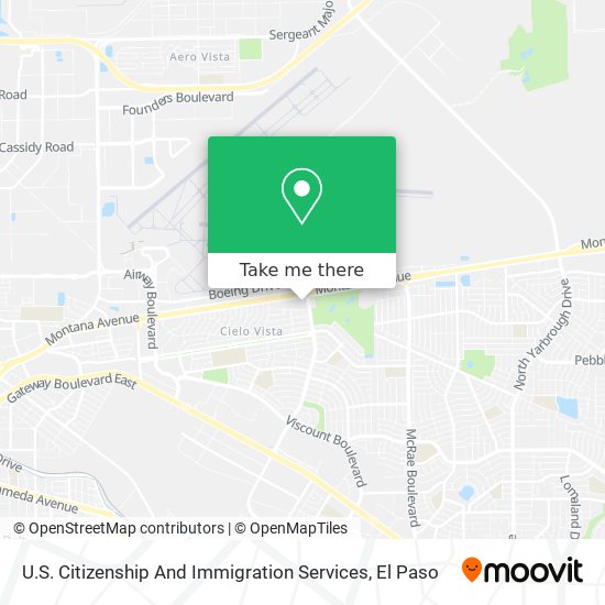 U.S. Citizenship And Immigration Services map