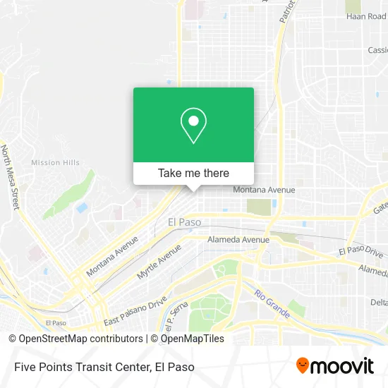 Mapa de Five Points Transit Center