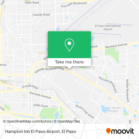 Hampton Inn El Paso-Airport map