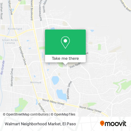 Mapa de Walmart Neighborhood Market