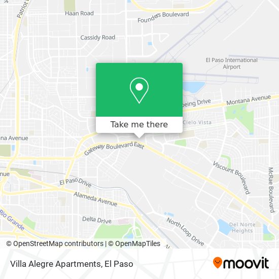Mapa de Villa Alegre Apartments