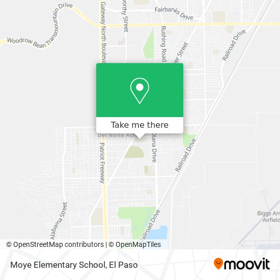 Moye Elementary School map