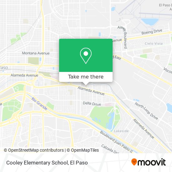 Cooley Elementary School map