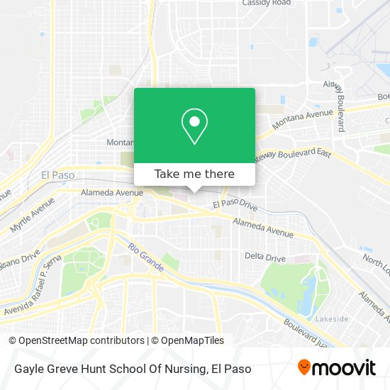 Mapa de Gayle Greve Hunt School Of Nursing