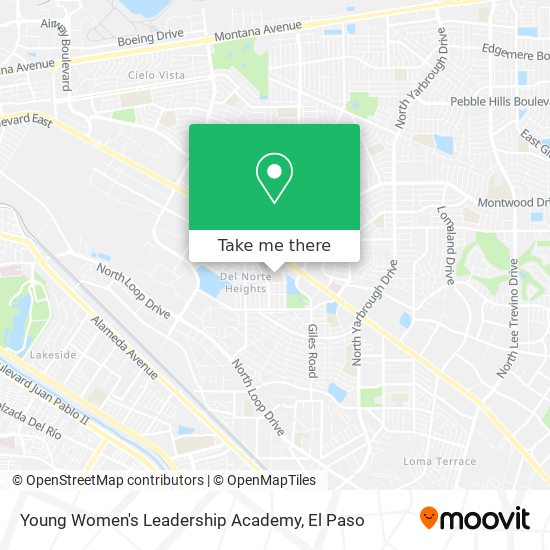 Young Women's Leadership Academy map