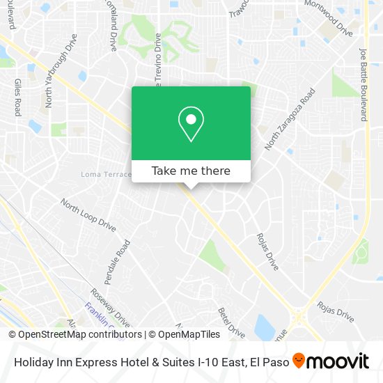 Holiday Inn Express Hotel & Suites I-10 East map