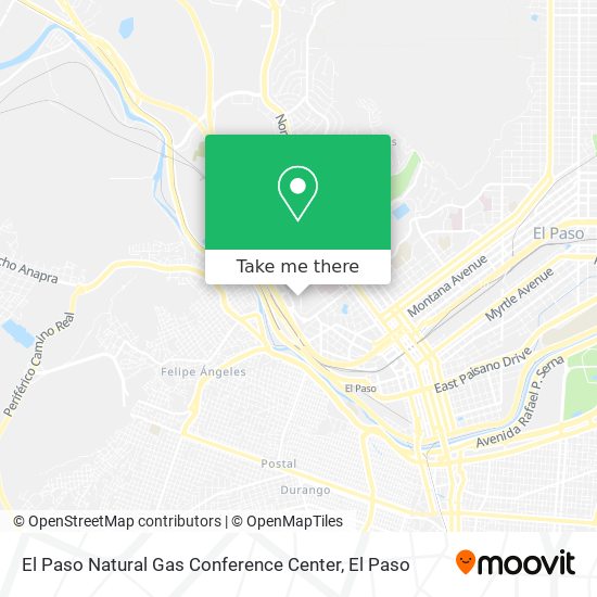 Mapa de El Paso Natural Gas Conference Center