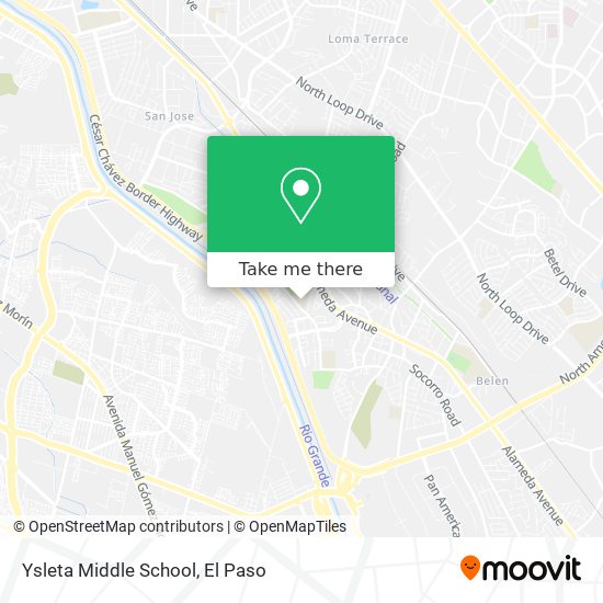 Mapa de Ysleta Middle School
