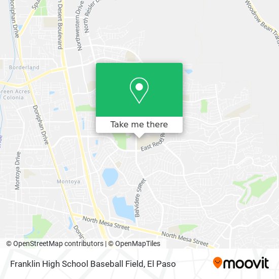 Franklin High School Baseball Field map