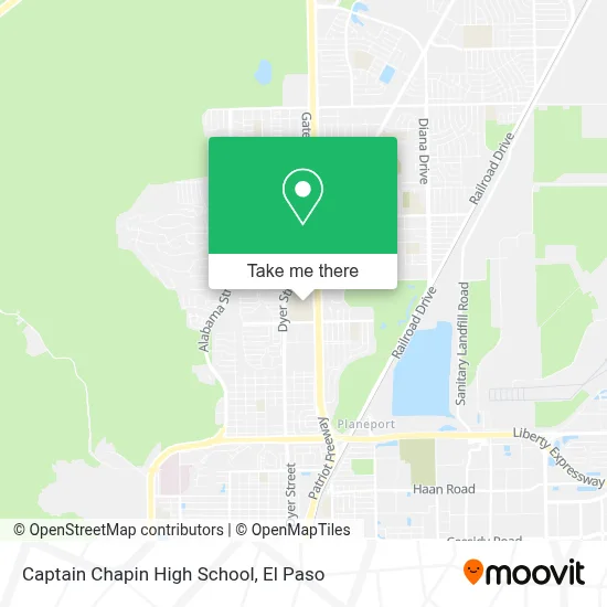 Captain Chapin High School map