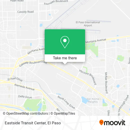 Eastside Transit Center map