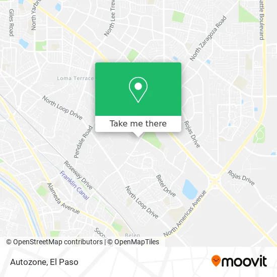 Autozone map