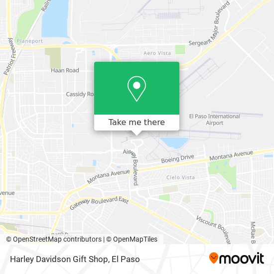 Mapa de Harley Davidson Gift Shop