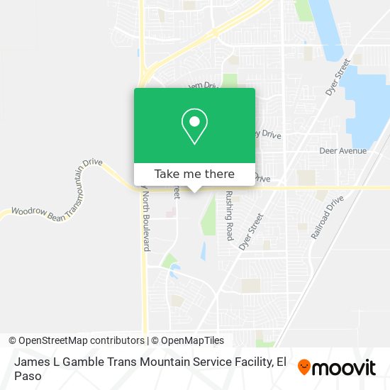 James L Gamble Trans Mountain Service Facility map