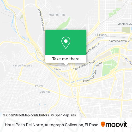 Hotel Paso Del Norte, Autograph Collection map
