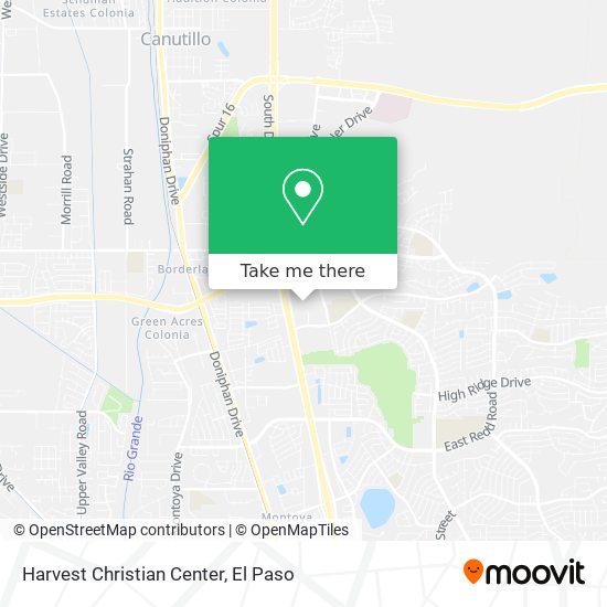 Mapa de Harvest Christian Center