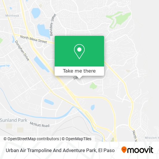 Urban Air Trampoline And Adventure Park map