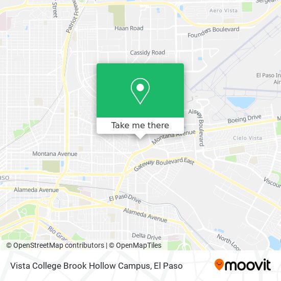Mapa de Vista College Brook Hollow Campus
