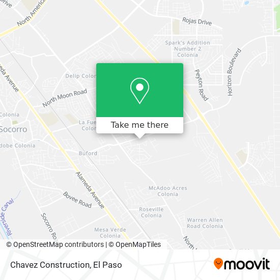 Mapa de Chavez Construction