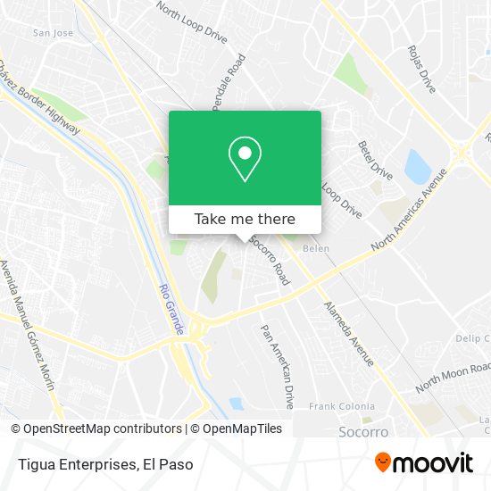 Tigua Enterprises map