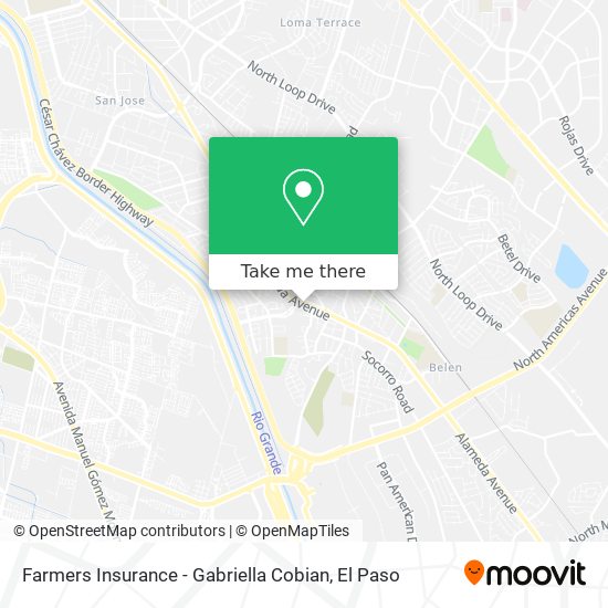 Farmers Insurance - Gabriella Cobian map