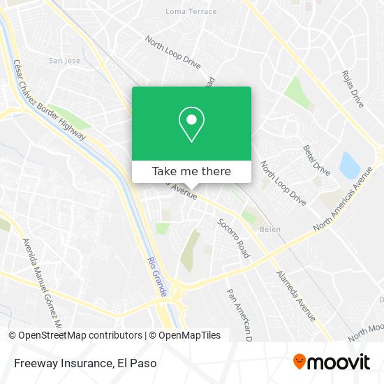 Mapa de Freeway Insurance