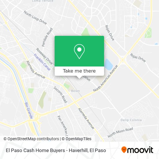 El Paso Cash Home Buyers - Haverhill map