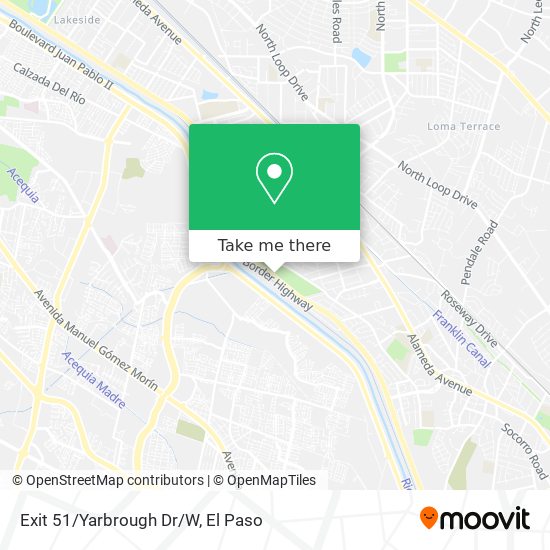 Mapa de Exit 51/Yarbrough Dr/W