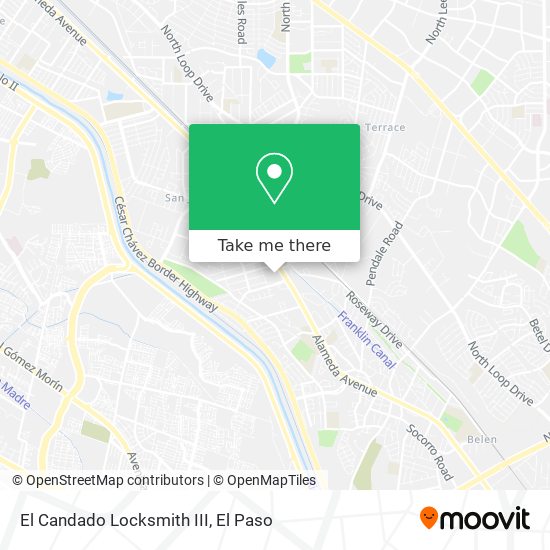 Mapa de El Candado Locksmith III