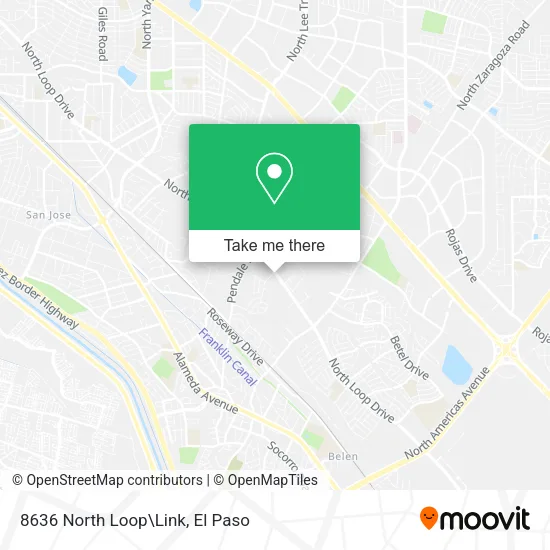 8636 North Loop\Link map