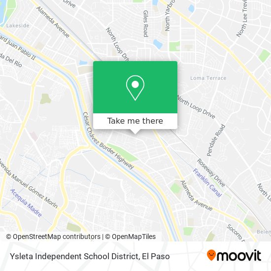 Ysleta Independent School District map