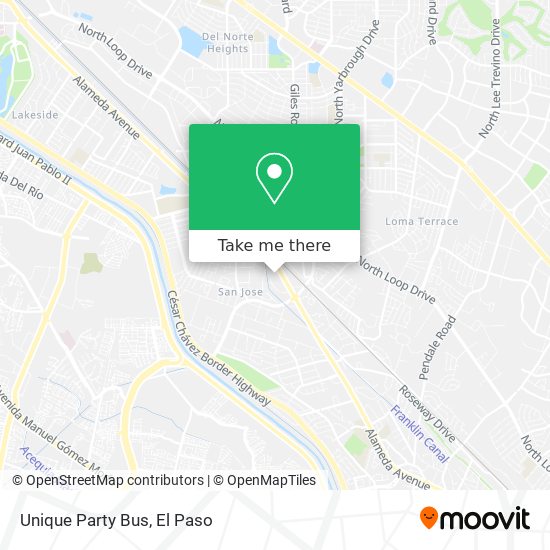 Mapa de Unique Party Bus