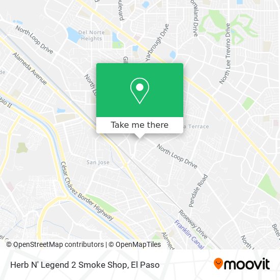 Herb N' Legend 2 Smoke Shop map