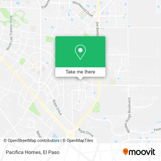 Mapa de Pacifica Homes