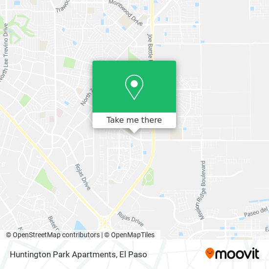 Huntington Park Apartments map