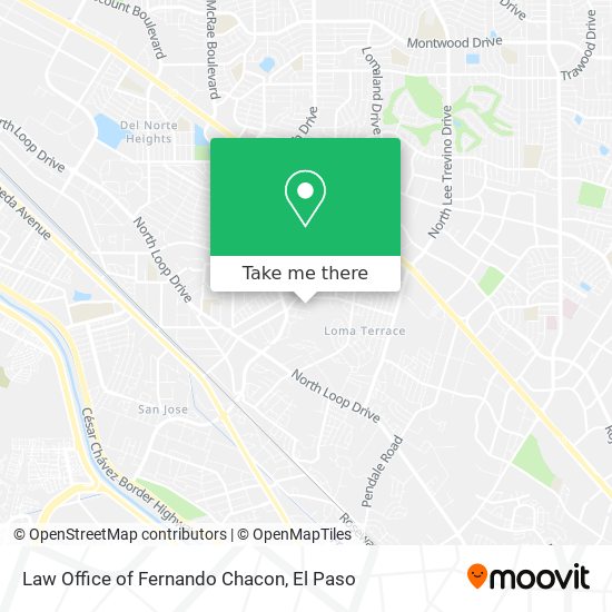 Mapa de Law Office of Fernando Chacon