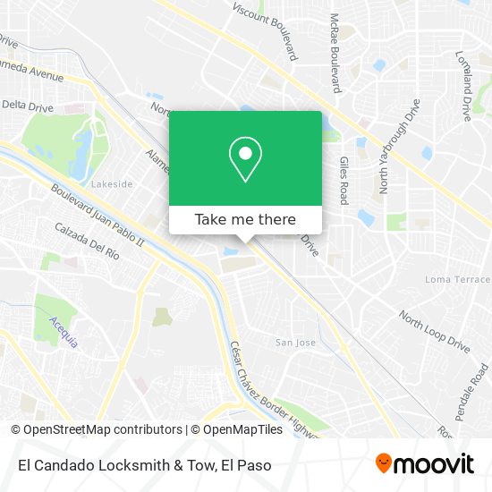 El Candado Locksmith & Tow map