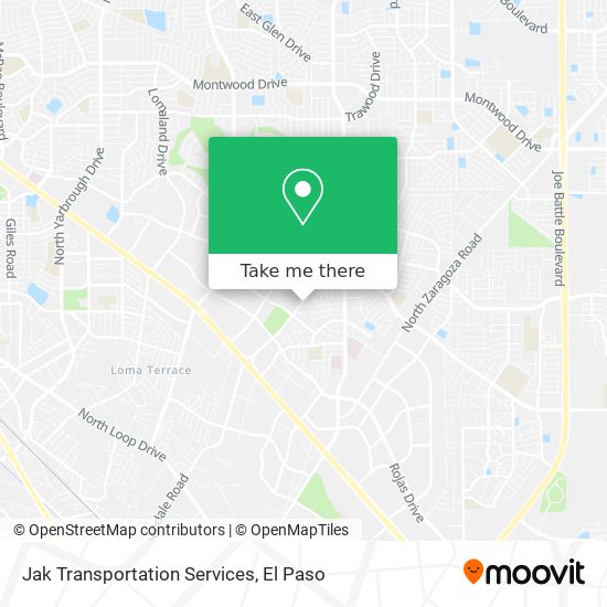 Mapa de Jak Transportation Services