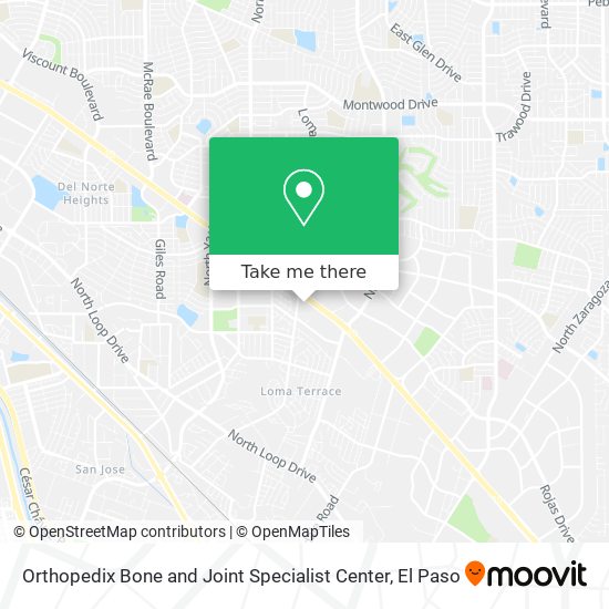 Orthopedix Bone and Joint Specialist Center map