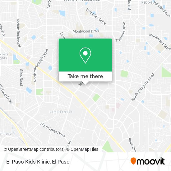 El Paso Kids Klinic map
