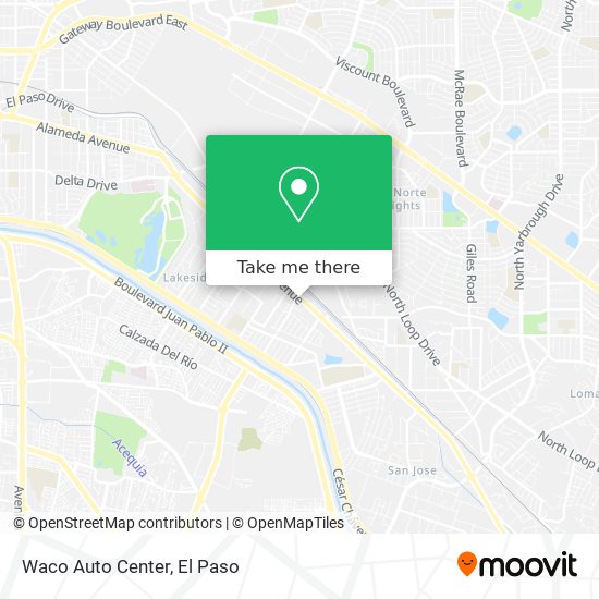 Waco Auto Center map