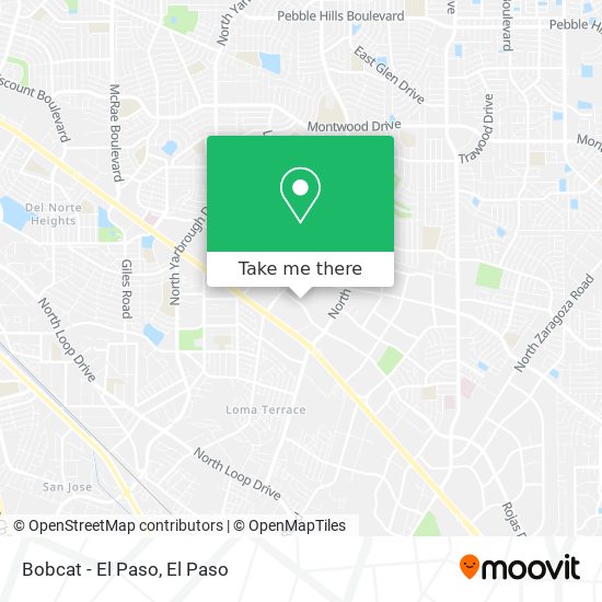 Mapa de Bobcat - El Paso