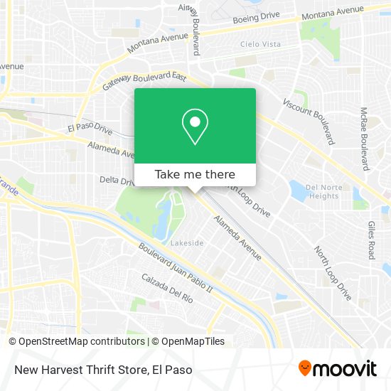 New Harvest Thrift Store map