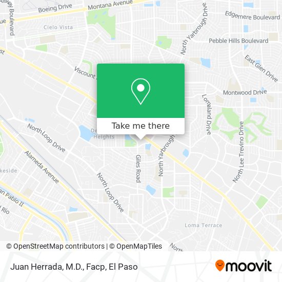 Juan Herrada, M.D., Facp map