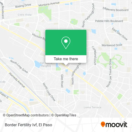 Border Fertility Ivf map